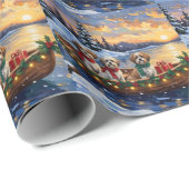 Malti Tzu Weihnachtsboot-Feiertag Geschenkpapier (Rolleneckpunkt)