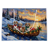 Malti Tzu Weihnachtsboot-Feiertag Große Geschenktüte (Vorderseite)