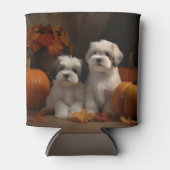 Malti tzu Welppy Autumn Delight Pumpkin Dosenkühler (Vorderseite)