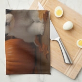 Malti tzu Welppy Autumn Delight Pumpkin Geschirrtuch (Viertel Falte)