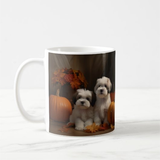 Malti tzu Welppy Autumn Delight Pumpkin Kaffeetasse (Links)