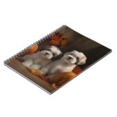 Malti tzu Welppy Autumn Delight Pumpkin Notizblock (Linke Seite)