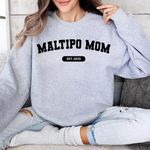 MALTIPO MAMA Dog Mum Custom Birth Year Sweater Sweatshirt