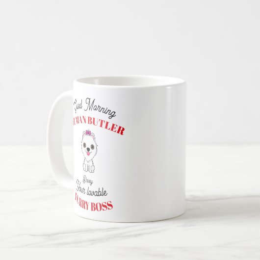 Maltipoo Anpassbare Maltipoo Kaffeetasse (Vorderseite Links)