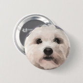 Maltipoo Button (Vorne & Hinten)