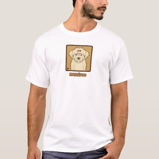 Maltipoo Cartoon T-Shirt (Vorderseite)