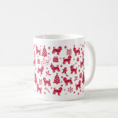 Maltipoo Christmas Design Kaffeetasse (VorderseiteRechts)