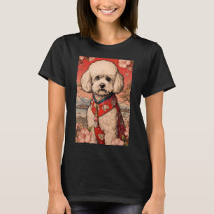 Maltipoo Dog Ästhetisch Japanisch Ukiyo e 5 T-Shirt