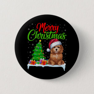 Maltipoo Dog Christmas Tree Lights Xmas Maltipoo D Button