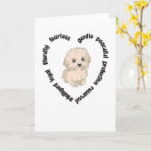 Maltipoo Dog Lover Maltipoo Mama Maltipoo Eigentüm Karte (Gelbe Blume)