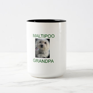 Maltipoo Großvater Zweifarbige Tasse
