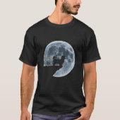 MALTIPOO Halloween Kostümmond Silhouette T-Shirt (Vorderseite)