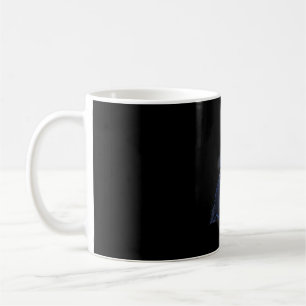 Maltipoo heulender Mond Hunde Liebhaber Berg Nacht Kaffeetasse