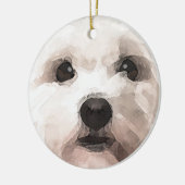 Maltipoo Keramik Ornament (Links)