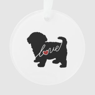 Maltipoo Liebe Ornament