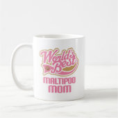 Maltipoo Mama-Hundezucht-Geschenk Kaffeetasse (Links)