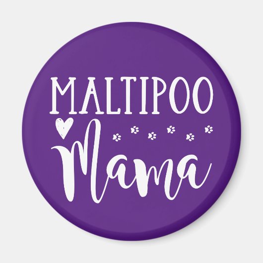 Maltipoo Mama - Niedlicher Hund Lover Magnet (Vorne)