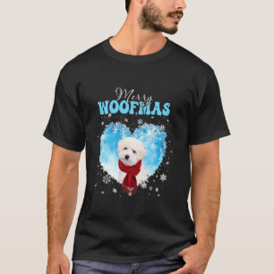 Maltipoo Merry Woofmas Weihnachtsherz Winter Orna T-Shirt