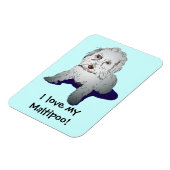 Maltipoo Niedlich Puppy Magnet (Linke Seite)