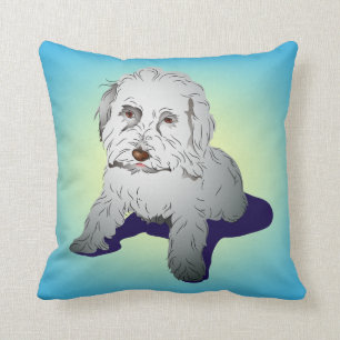 Maltipoo niedlicher Welpe Kissen