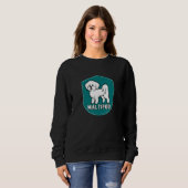 Maltipoo owner dog design Maltese Poodle Dog Sweatshirt (Vorne ganz)