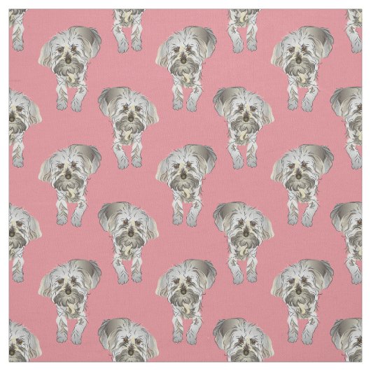 Maltipoo Puppy Pattern Stoff (Muster)
