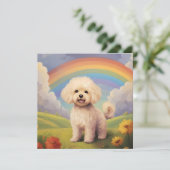 Maltipoo Rainbow Bridge Custom Dog Name Beileid (Stehend Vorderseite)