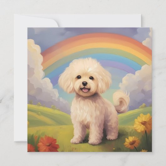 Maltipoo Rainbow Bridge Custom Dog Name Beileid (Vorderseite)