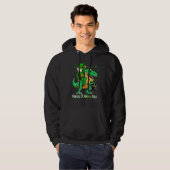 Maltipoo Riding Dinosaur Patricks Day Shamrock Hoodie (Vorne ganz)