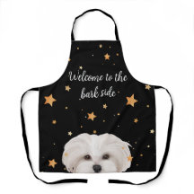 Maltipoo Schürze Herzlich willkommen im Bark Side 