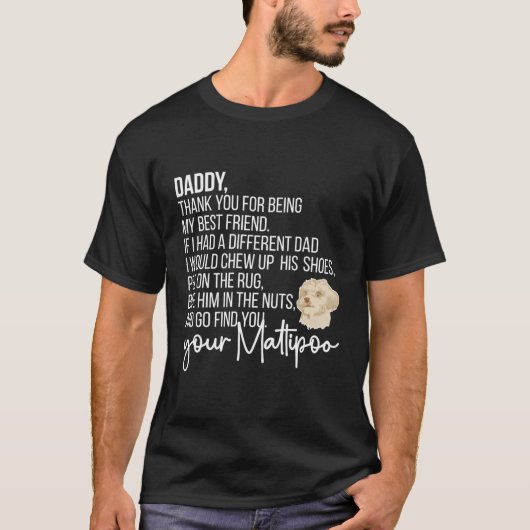 Maltipoo Vater Maltipoo Eigentümer Maltipoo T-Shirt (Vorderseite)
