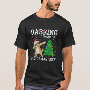 Maltipoo Weihnachtsmannmütze Dabbing rund um die C T-Shirt