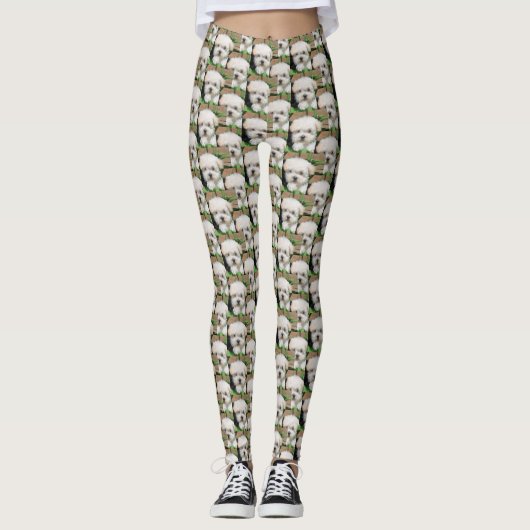 Maltipoo Welpen-Leggings Leggings (Vorderseite)