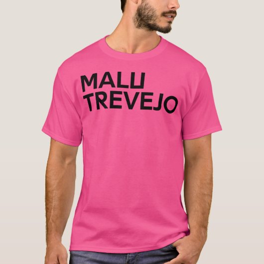 Malu Trevejo Cuban Singer - Schwarze Version T-Shirt (Vorderseite)