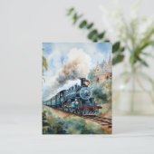 Malungsame Landschaft mit einem viktorianischen Zu Postkarte (Stehend Vorderseite)