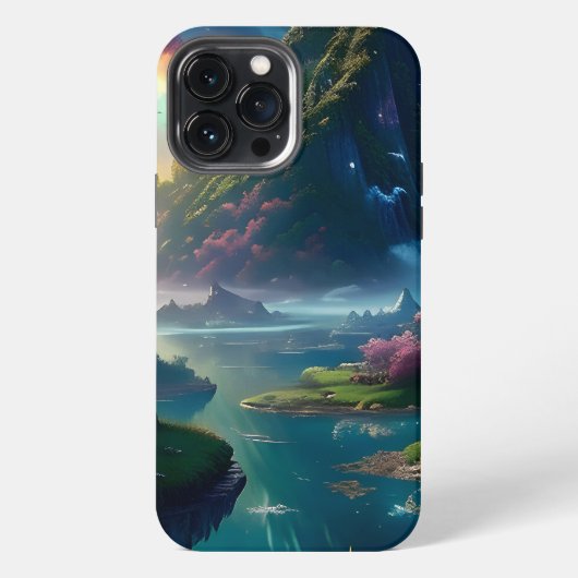 Malungsame Landschaft Vier iPhone Hülle (Rückseite)