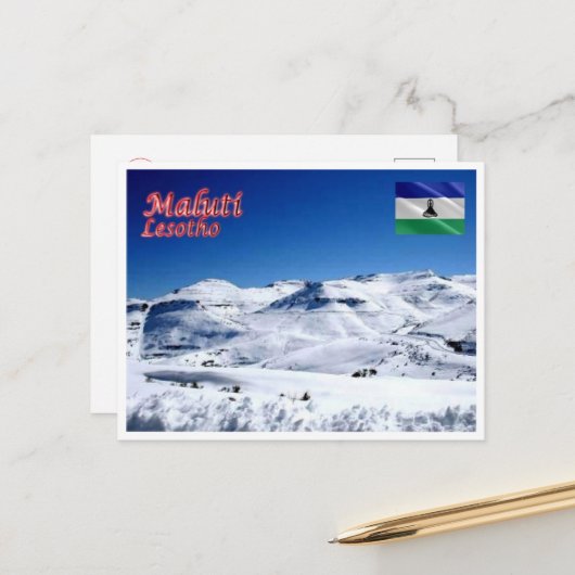 Maluti - Lesotho - Postkarte (Vorderseite/Rückseite Beispiel)