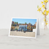 Malvarossa Beach, Valencia, Spanien Karte (Gelbe Blume)