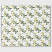 Malvenblumenmuster Geschenkpapier (Flach)