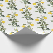 Malvenblumenmuster Geschenkpapier (Ecke)