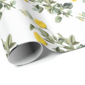 Malvenblumenmuster Geschenkpapier (Rolleneckpunkt)