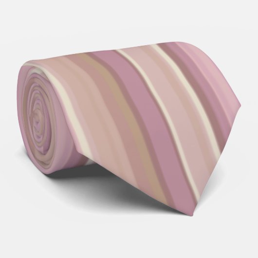 Malvenfarbe, Brown u. grünes gestreiftes Muster Krawatte (Gerollt)