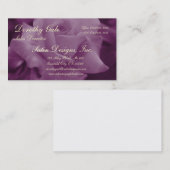 Malvenfarbene Rose Visitenkarte (Vorne/Hinten)