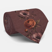 Malvenfarbene Rost-Ranunculus-Mohn-Blumen Krawatte (Gerollt)