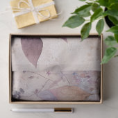 Malvenfarbene Wasserfarben-Blätter & Antike Spitze Seidenpapier (Geschenk)