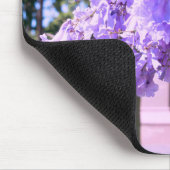 Malvenfarbener Glocke Baum Mousepad (Ecke)