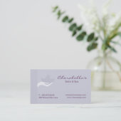 Malvenfarbener Handsalon u. Terminkarte (Stehend Vorderseite)