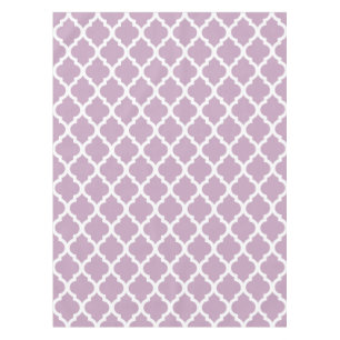 Malvenfarbener Nebel-marokkanisches Fliesen-Gitter Tischdecke