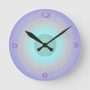 Malvenfarbener Regenbogen-Pastell > gemusterte Uhr