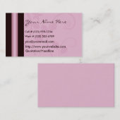 Malvenfarbenes Strudel-Profil und Visitenkarte (Vorne/Hinten)